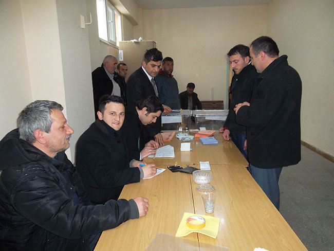 Köyümüzde seçim tamamlandı.